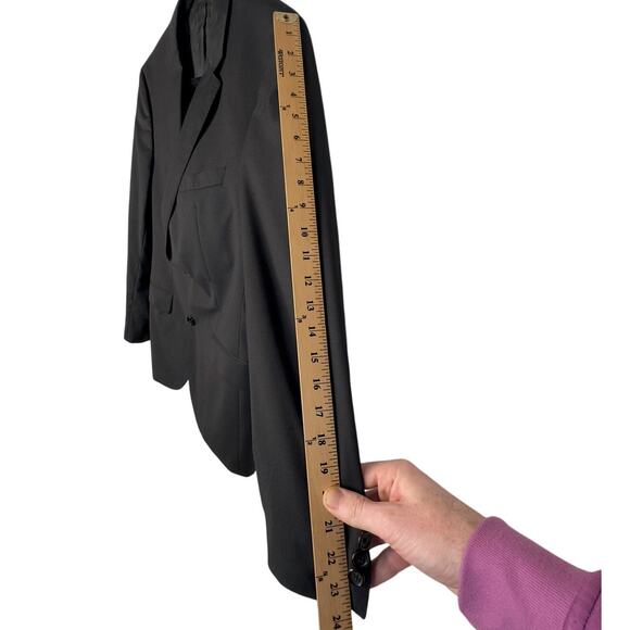 NWT Hugo Boss Italian Wool Blazer Sz 42R Slim Fit Black Classic Suit Jacket - Picture 8 of 8